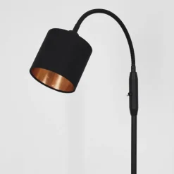 Lampes En Tissu-hofstein Lampadaire Alsen Noir, 1 lumière