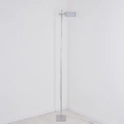 hofstein Lampadaire Anneau LED Argenté, 1 lumière