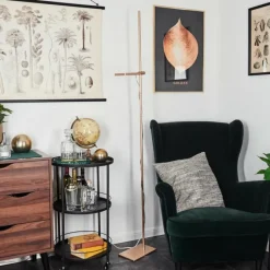 hofstein Lampadaire Anneau LED Cuivre, 1 lumière* Éclairage Led