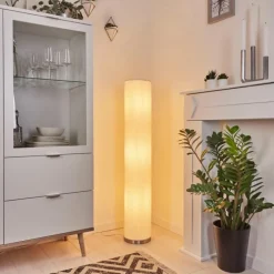 Lampes En Tissu-hofstein Lampadaire Antillo Nickel mat, 3 lumières