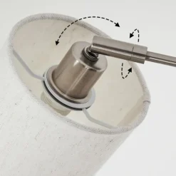 Lampes En Tissu-hofstein Lampadaire Antillo Nickel mat, 5 lumières