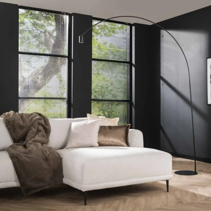 hofstein Lampadaire Arc LED Anthracite, 1 lumière* Lampadaires Et Lampes Sur Pied