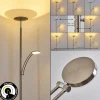 Luminaires Rustiques-hofstein Lampadaire Argostoli LED Nickel mat, 2 lumières