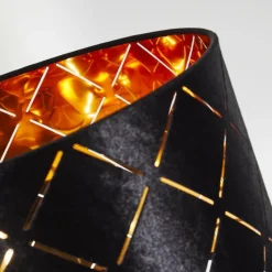 Lampes En Tissu-hofstein Lampadaire Arnoya Noir, 2 lumières