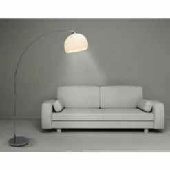 Luminaires Brilliant Lampadaire arqué Brilliant Vessa Chrome, 1 lumière* Lampadaires Et Lampes Sur Pied