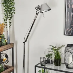 Lampes Industrielles-Luminaires Artemide Lampadaire Artemide TOLOMEO Aluminium, Chrome, 1 lumière