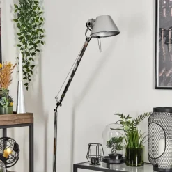 Lampes Industrielles-Luminaires Artemide Lampadaire Artemide TOLOMEO Aluminium, Chrome, 1 lumière