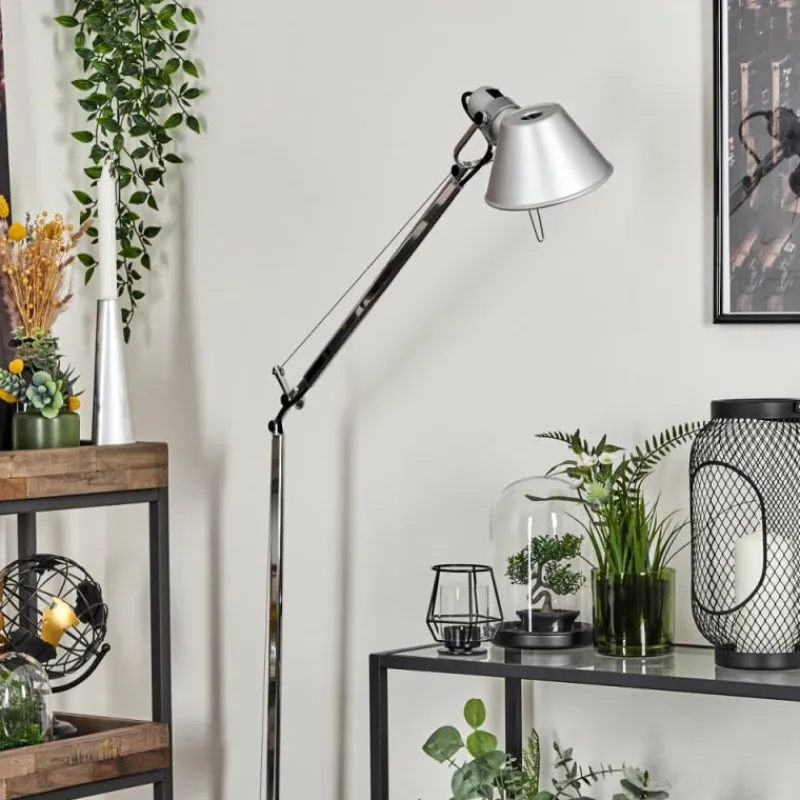 Lampes Industrielles-Luminaires Artemide Lampadaire Artemide TOLOMEO Aluminium, Chrome, 1 lumière