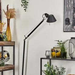 Lampes Industrielles-Luminaires Artemide Lampadaire Artemide TOLOMEO Chrome, Noir, 1 lumière