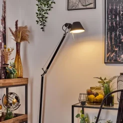 Lampes Industrielles-Luminaires Artemide Lampadaire Artemide TOLOMEO Chrome, Noir, 1 lumière