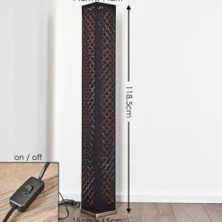 Lampes En Tissu-hofstein Lampadaire Astille Nickel mat, 2 lumières