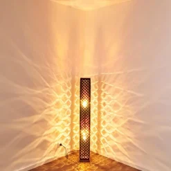 Lampes En Tissu-hofstein Lampadaire Astille Nickel mat, 2 lumières