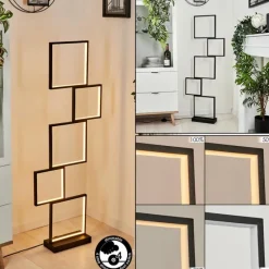 hofstein Lampadaire Bacolod LED Noir, 1 lumière