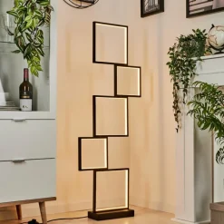 hofstein Lampadaire Bacolod LED Noir, 1 lumière