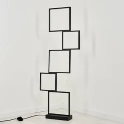 hofstein Lampadaire Bacolod LED Noir, 1 lumière