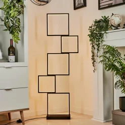 hofstein Lampadaire Bacolod LED Noir, 1 lumière