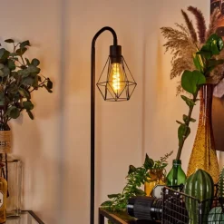 Lampes Industrielles-hofstein Lampadaire Baguio Noir, 1 lumière