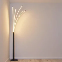 hofstein Lampadaire Bakersfield LED Noir, Blanc, 1 lumière