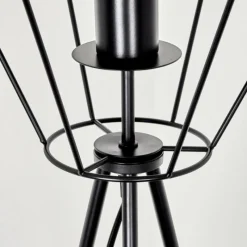 Lampes Industrielles-hofstein Lampadaire Bardhaman Noir, 1 lumière