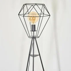 Lampes Industrielles-hofstein Lampadaire Bardhaman Noir, 1 lumière