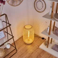 Luminaires Scandinaves-hofstein Lampadaire Batumi Noir, 1 lumière