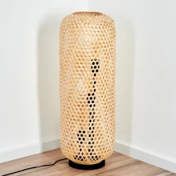 Luminaires Scandinaves-hofstein Lampadaire Bauro Écru, Noir, 3 lumières