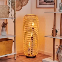 Luminaires Scandinaves-hofstein Lampadaire Bauro Écru, Noir, 3 lumières