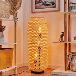 Luminaires Scandinaves-hofstein Lampadaire Bauro Écru, Noir, 3 lumières