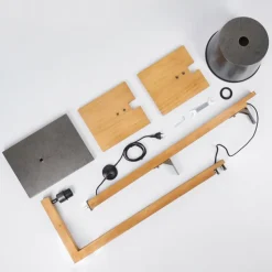 Lampes Dorées-hofstein Lampadaire Baval Écru, 1 lumière