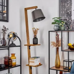 Lampes En Bois-hofstein Lampadaire Baval Écru, 1 lumière