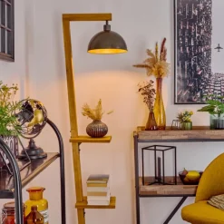 Lampes En Bois-hofstein Lampadaire Baval Écru, 1 lumière