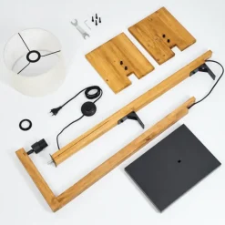 Lampes En Tissu-hofstein Lampadaire Baval Écru, 1 lumière