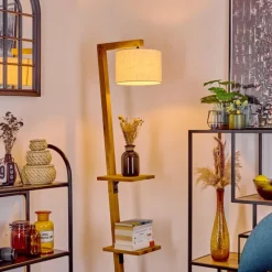 Lampes En Tissu-hofstein Lampadaire Baval Écru, 1 lumière