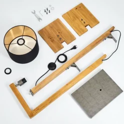 Lampes Dorées-hofstein Lampadaire Baval Écru, 1 lumière