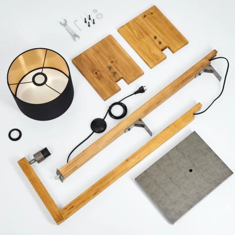 Lampes Dorées-hofstein Lampadaire Baval Écru, 1 lumière