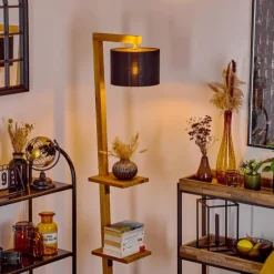 Lampes Dorées-hofstein Lampadaire Baval Écru, 1 lumière