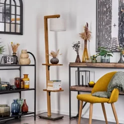 Lampes En Tissu-hofstein Lampadaire Baval Écru, 1 lumière