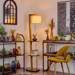 Lampes En Tissu-hofstein Lampadaire Baval Écru, 1 lumière