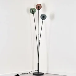 hofstein Lampadaire Belp Noir, 3 lumières