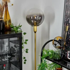 Lampes Art Déco-hofstein Lampadaire Berle Or, 1 lumière