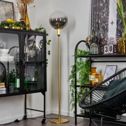 Lampes Art Déco-hofstein Lampadaire Berle Or, 1 lumière