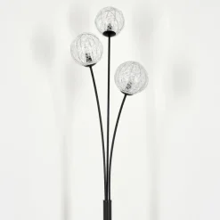 hofstein Lampadaire Bernado Argenté, 3 lumières