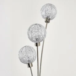 hofstein Lampadaire Bernado Nickel mat, 3 lumières