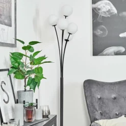 hofstein Lampadaire Bernado Noir, 5 lumières