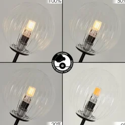 hofstein Lampadaire Bernado Noir, 5 lumières