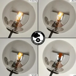 hofstein Lampadaire Bernado Noir, 5 lumières