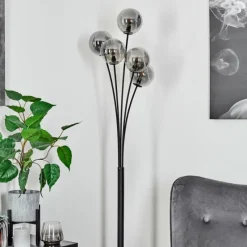 hofstein Lampadaire Bernado Noir, 5 lumières