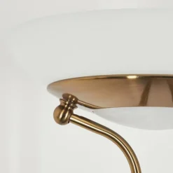 hofstein Lampadaire Biot LED Vieux laiton, 2 lumières