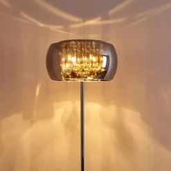 hofstein Lampadaire Blacklick Chrome, 4 lumières