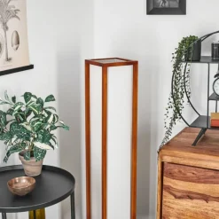 Lampes En Tissu-hofstein Lampadaire Blandin Bois foncé, 2 lumières